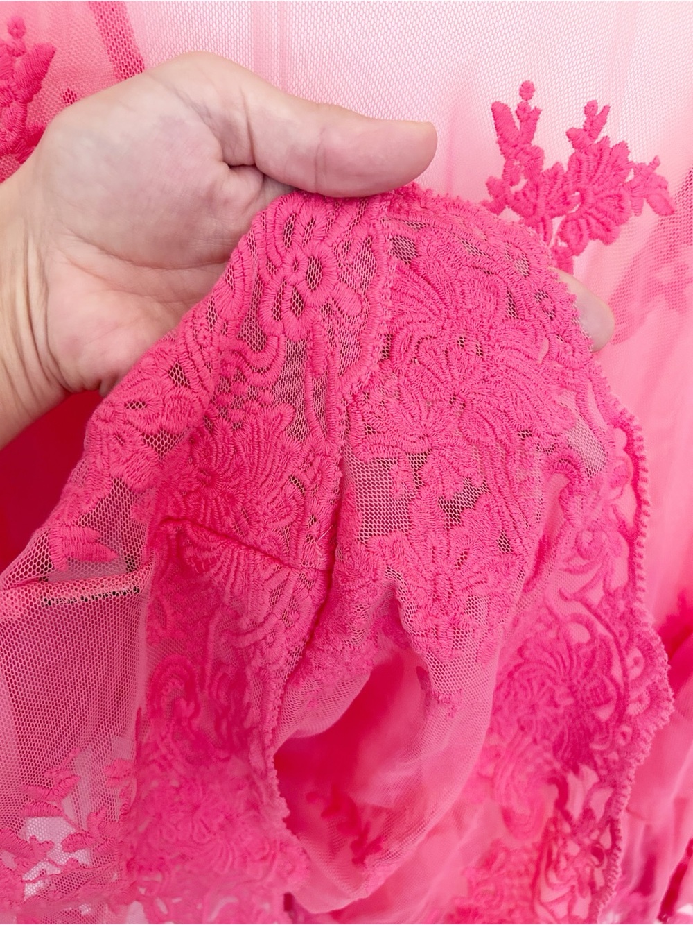 Torrid Embroidered Mesh Peplum Kimono Rouge Red 2 - Picture 10 of 13